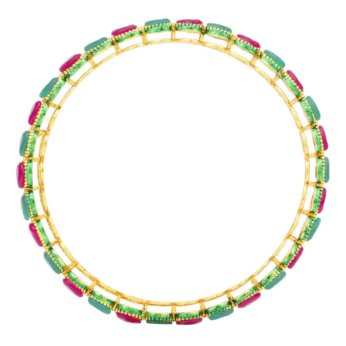Sukkhi Sleek Gold Plated Bangle For Women (Set of 4) (B100545_2.8)