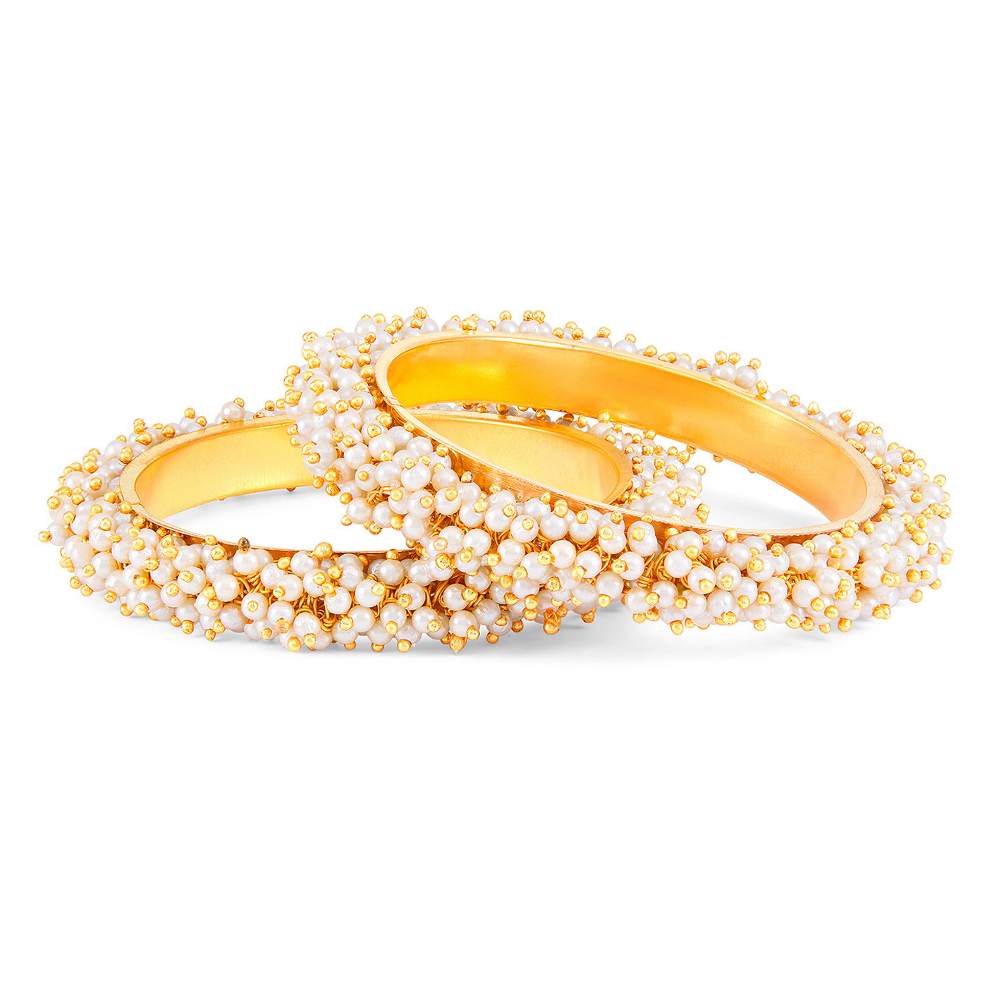Sukkhi Ravishing Gold Plated Pear Bangle Set for Women