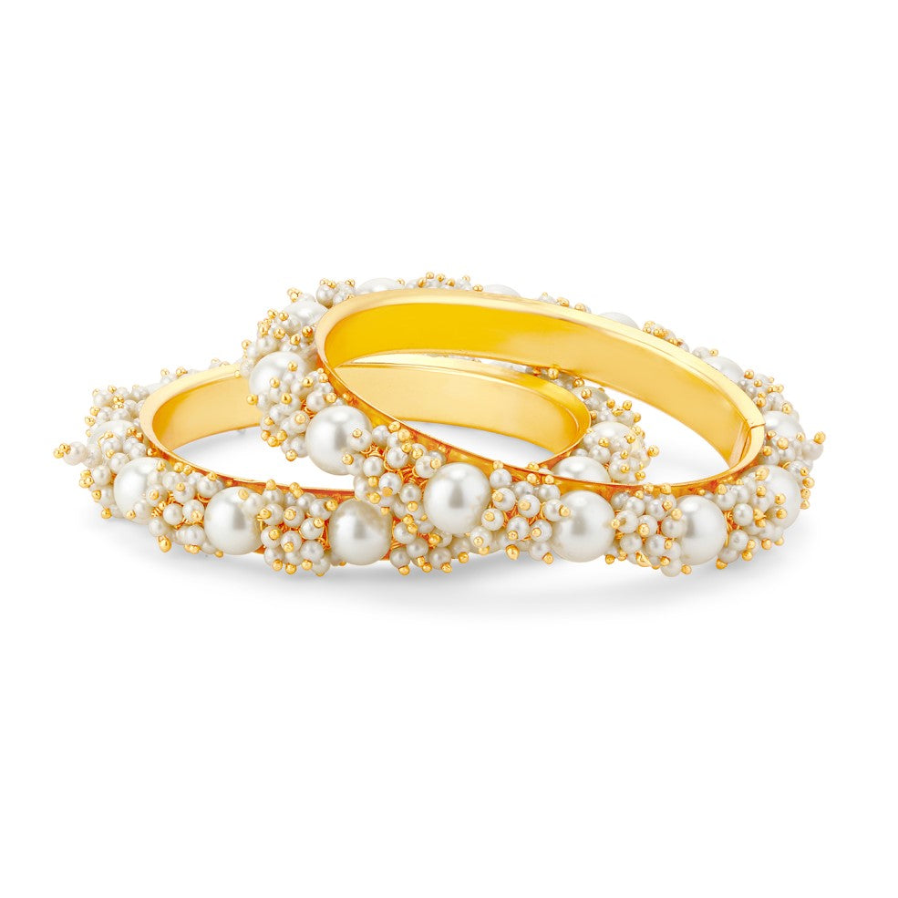 Sukkhi Ravishing Gold Plated Pear Bangle Set for Women