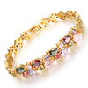 Scintillare by Sukkhi Glitzy Crystals from Swarovski Gold Plated Bracelet for Women and Girls