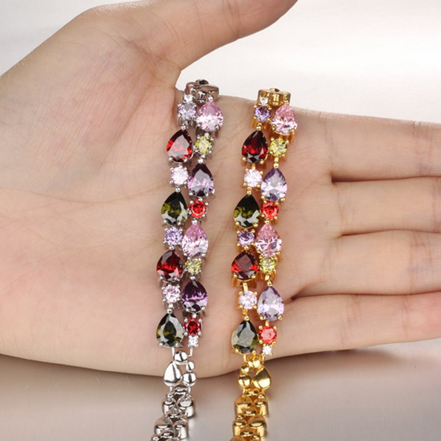 Sukkhi Gorgeous Crystal Gold Plated Bracelet for Women