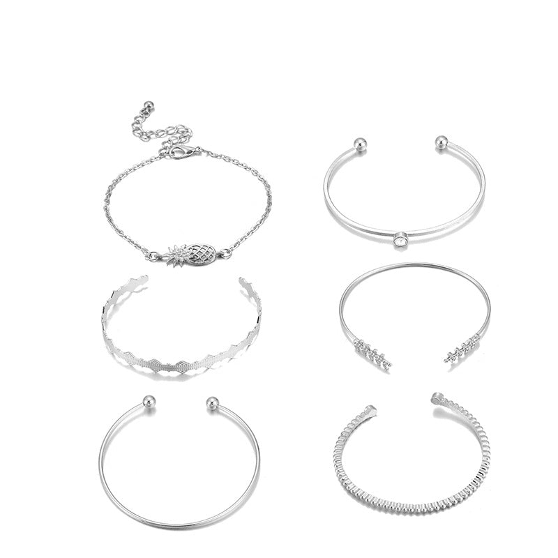 Scintillare by Sukkhi Sober Multi Layered Oxidised Bracelet for Women