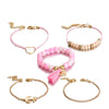 Scintillare by Sukkhi Ravishing Gold Plated Multi Layered Heart Bracelet for Women