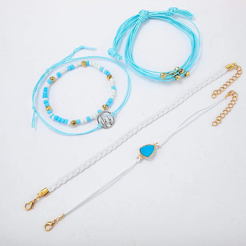 Scintillare by Sukkhi Alluring Multi Layered Threaded Bracelet for Women