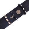 Scintillare by Sukkhi Glitzy Multi Layered Gold Plated Moon & Heart Bracelet for Women