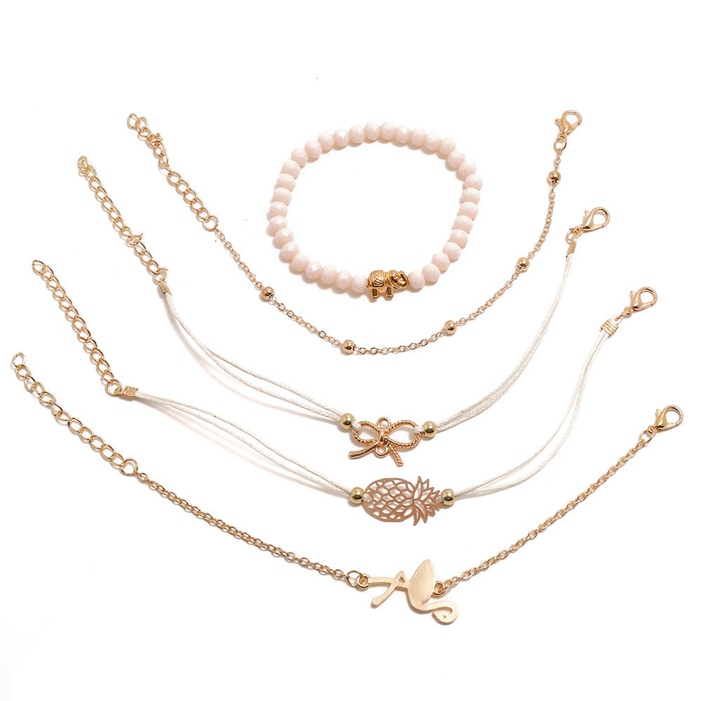 Scintillare by Sukkhi Marvellous Multi Layered Gold Plated Swam Bracelet for Women