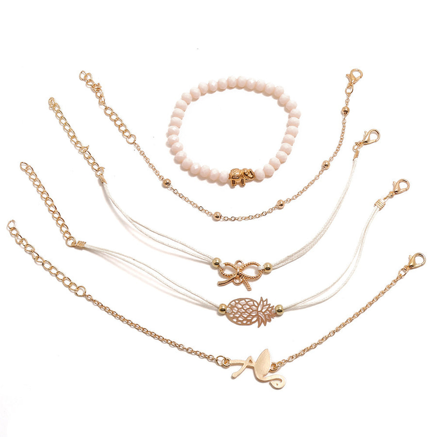 Scintillare by Sukkhi Marvellous Multi Layered Gold Plated Swam Bracelet for Women