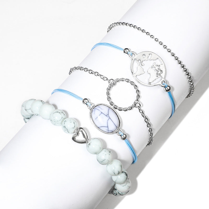 Scintillare by Sukkhi Modern Multi Layered Oxidised Bracelet for Women