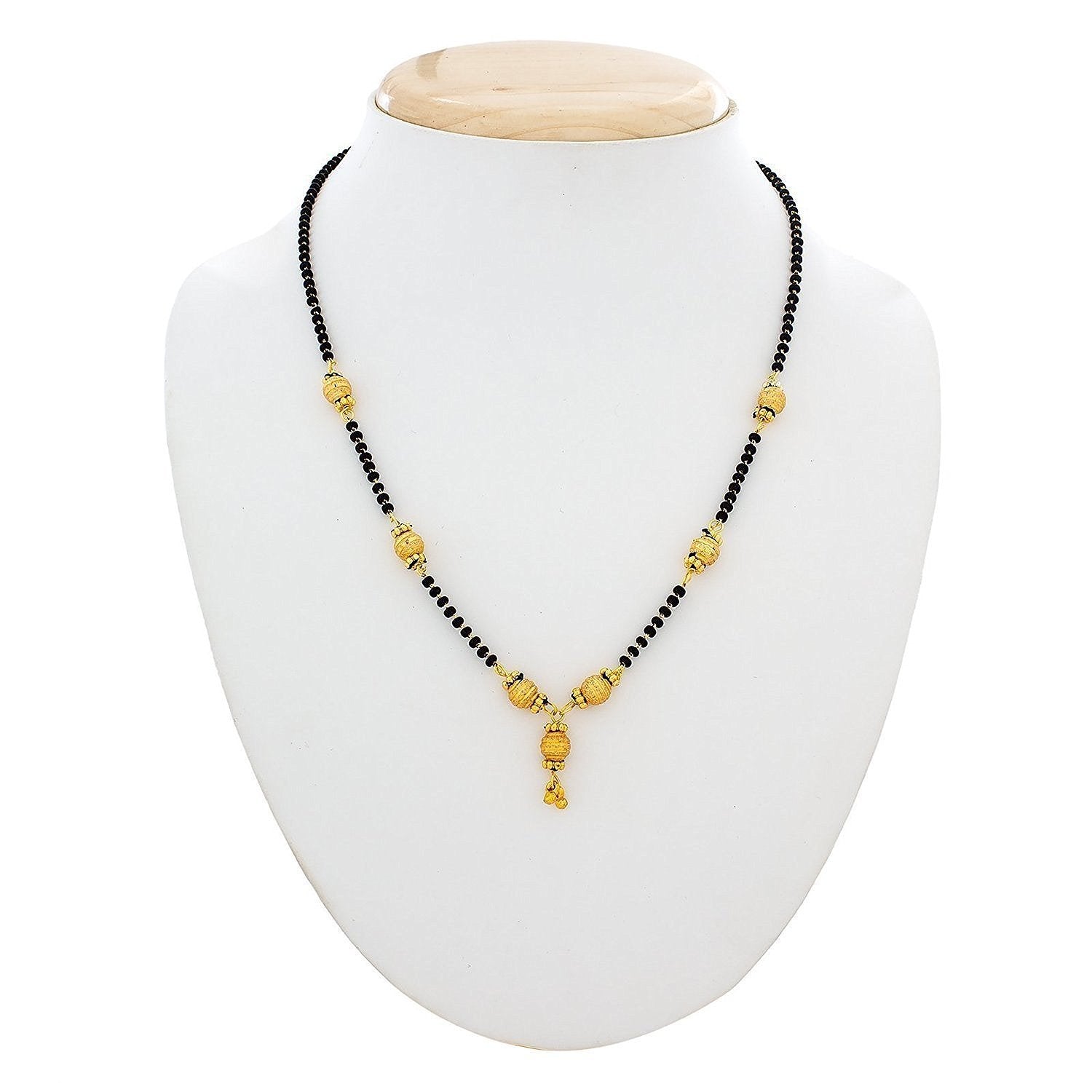 Sukkhi Sparkling Gold Plated Cz Solitaire Mangalsutra Combo For Women Pack Of 3