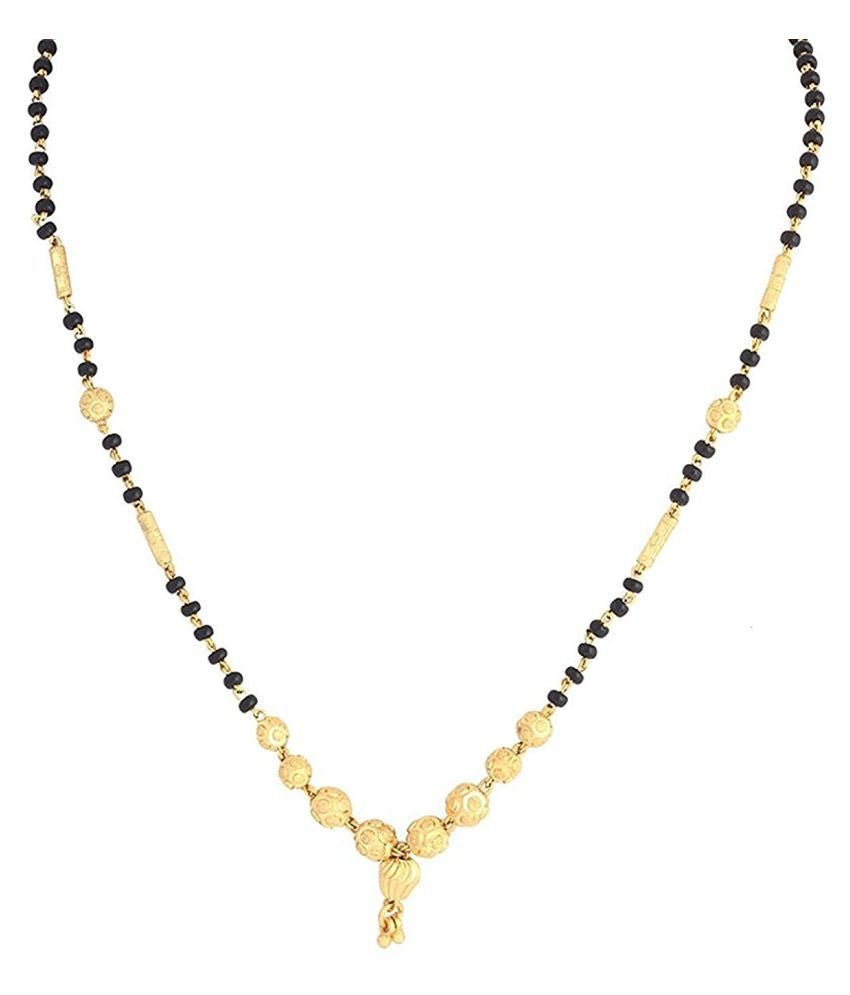 Sukkhi Sparkling Gold Plated Cz Solitaire Mangalsutra Combo For Women Pack Of 3