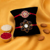 Sukkhi Modern Rakhi Combo (Set of 2) with Roli Chawal and Raksha Bandhan Greeting Card For Men