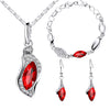 Scintillare by Sukkhi Gorgeous Crystal from Swarovski Rhodium Plated Jewellery Combo for Women