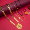 Sukkhi Glossy Gold Plated Mangalsutra Pendant Combo for Women