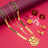 Sukkhi Resplendent Gold Plated Combo Mangalsutra Set for Women