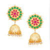 Sukkhi Attractive Pearl Gold Plated Jhumki Earring for Women