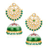 Sukkhi Spectacular Pearl Gold Plated Kundan Jhumki Earring for Women