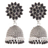 Sukkhi Effervescent Silver Oxidised Plated Jhumki Earrings For Women