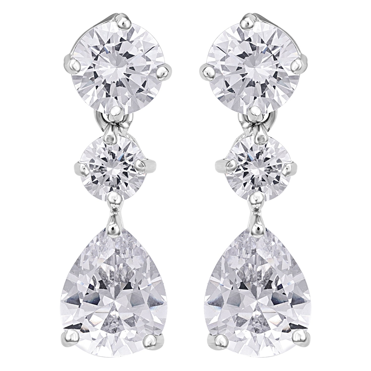 Buy SWAROVSKI Sunshine Pierced Earrings - Blue - Rhodium Plated | Shoppers  Stop