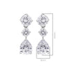 Pissara by Sukkhi Glimmery 925 Sterling Silver Cubic Zirconia Earrings For Women And Girls|with Authenticity Certificate, 925 Stamp & 6 Months Warranty