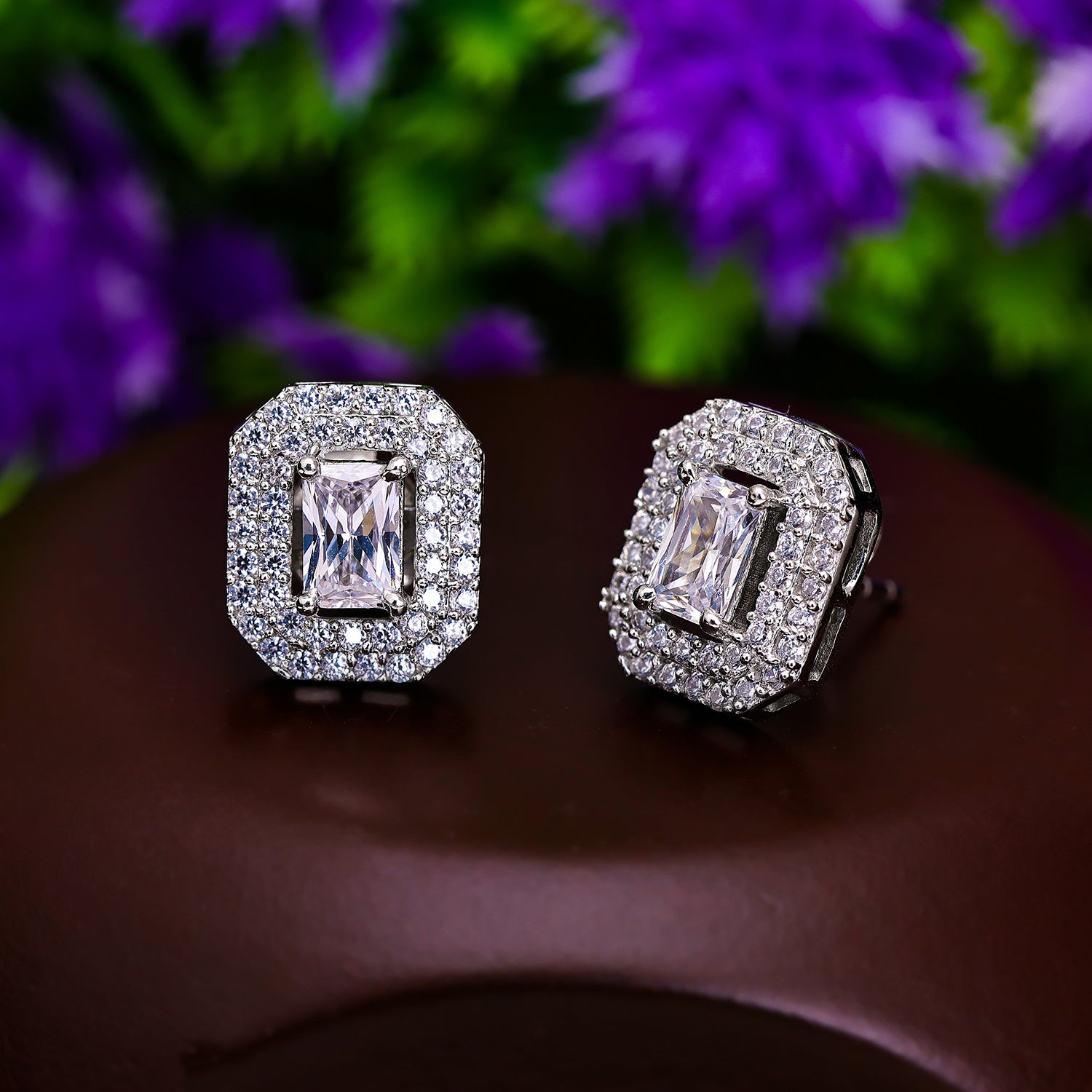 Pissara by Sukkhi Ethnic 925 Sterling Silver Cubic Zirconia Earrings For Women And Girls|with Authenticity Certificate, 925 Stamp & 6 Months Warranty