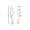 Pissara by Sukkhi Glorious 925 Sterling Silver Cubic Zirconia Earrings For Women And Girls|with Authenticity Certificate, 925 Stamp & 6 Months Warranty