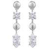 Pissara by Sukkhi Designer 925 Sterling Silver Cubic Zirconia Earrings For Women And Girls|with Authenticity Certificate, 925 Stamp & 6 Months Warranty