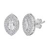 Pissara by Sukkhi Classy 925 Sterling Silver Cubic Zirconia Earrings For Women And Girls|with Authenticity Certificate, 925 Stamp & 6 Months Warranty