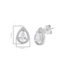 Pissara by Sukkhi Modern 925 Sterling Silver Cubic Zirconia Earrings For Women And Girls|with Authenticity Certificate, 925 Stamp & 6 Months Warranty