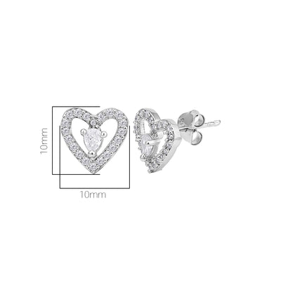Pissara by Sukkhi Classic 925 Sterling Silver Cubic Zirconia Earrings For Women And Girls|with Authenticity Certificate, 925 Stamp & 6 Months Warranty