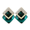 Sukkhi Trendy Green Crystal Gold Plated Earring for Women