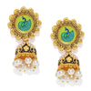 Sukkhi Sparkling Gold Plated Meenakari Jhumki Earring for Women