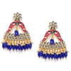 Sukkhi Lavish Kundan Gold Plated Meenakari Chandelier Earring for Women