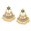 Sukkhi Excellent Kundan Gold Plated Pearl Chandelier Earring for Women