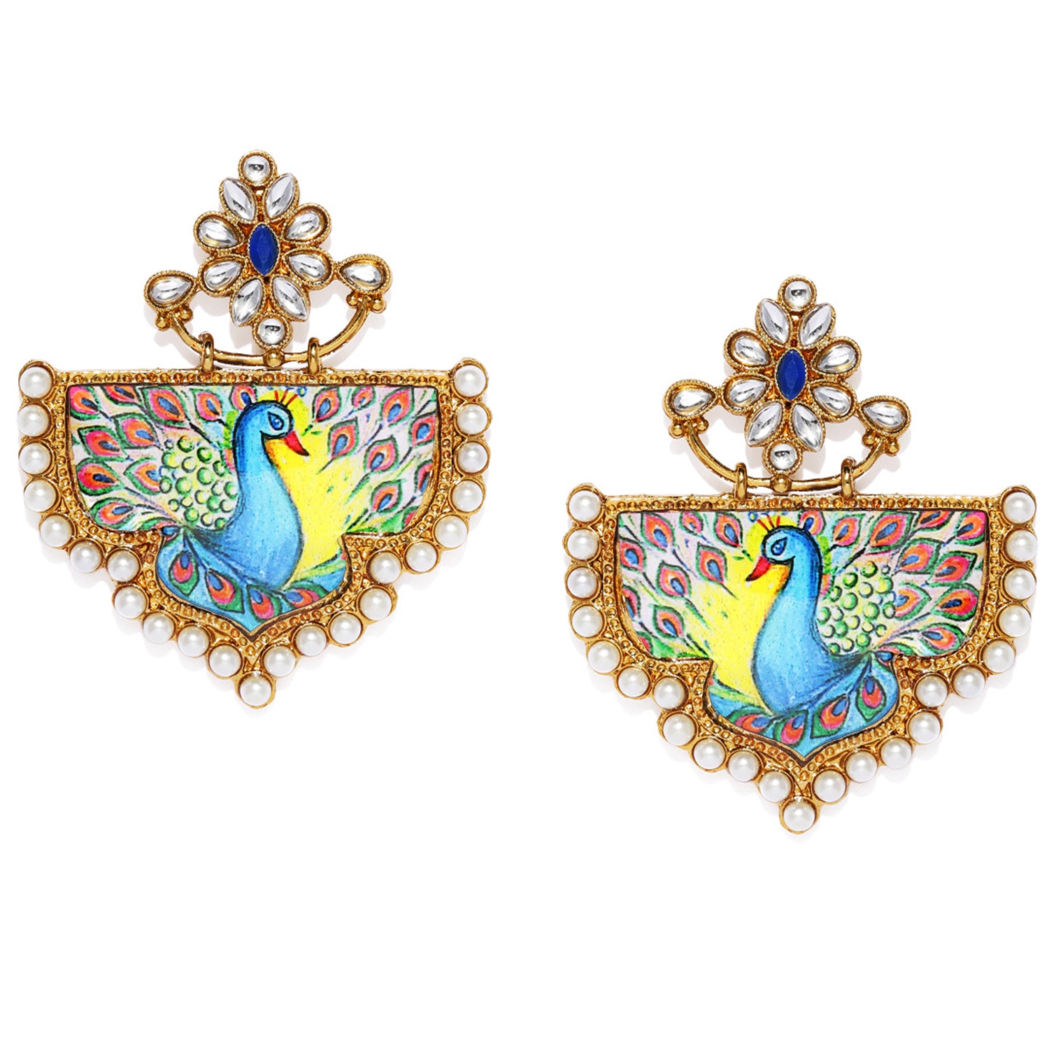 Sukkhi Exclusive Gold Plated Pearl Drop Earring for Women