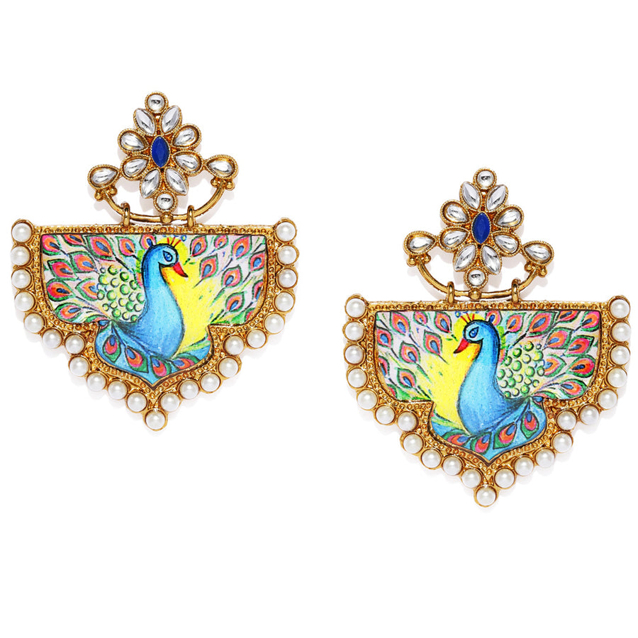 Sukkhi Exclusive Gold Plated Pearl Drop Earring for Women