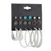 Scintillare by Sukkhi Elegant Oxidised Stud & Hoop Earring Combo for Women
