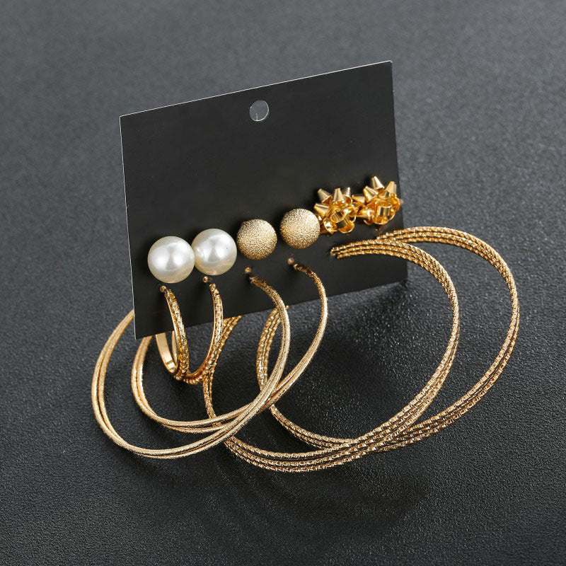 Scintillare by Sukkhi Elegant Gold Plated Stud & Hoop Earring Combo for Women