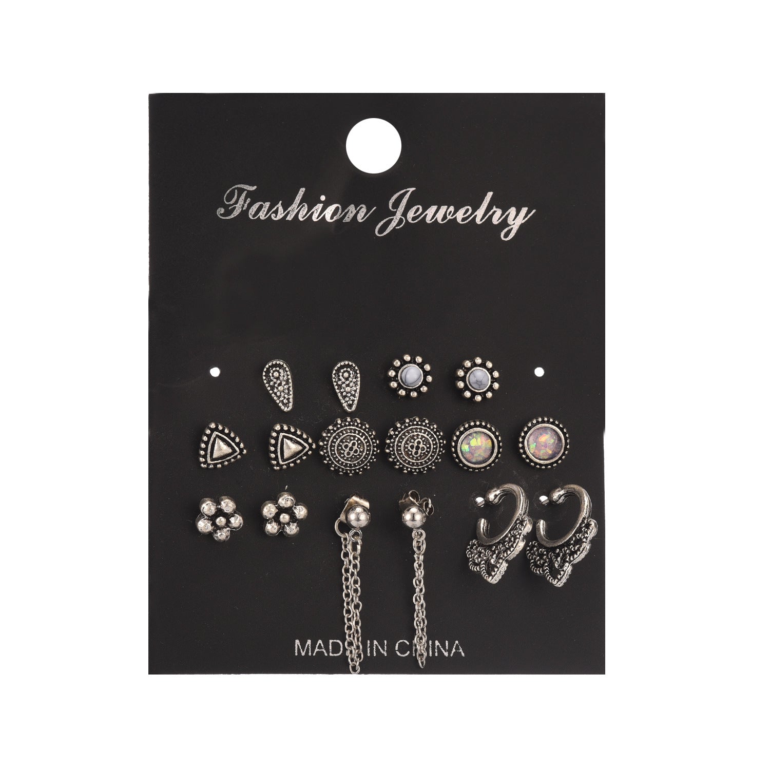 Scintillare by Sukkhi Exclusive Oxidised Stud & Dangle Earring Combo for Women