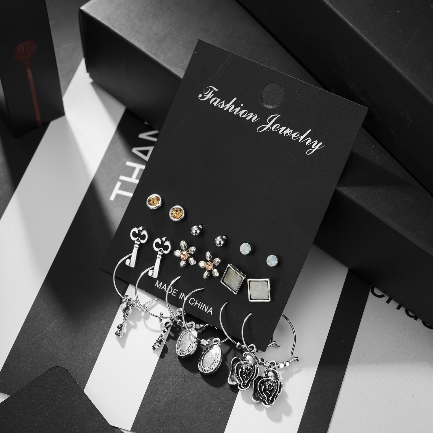 Scintillare by Sukkhi Glittery Gold Plated Stud & Dangle Earring Combo for Women