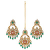 Sukkhi Glistening Gold Plated Kundan Chandbali Earring for Women