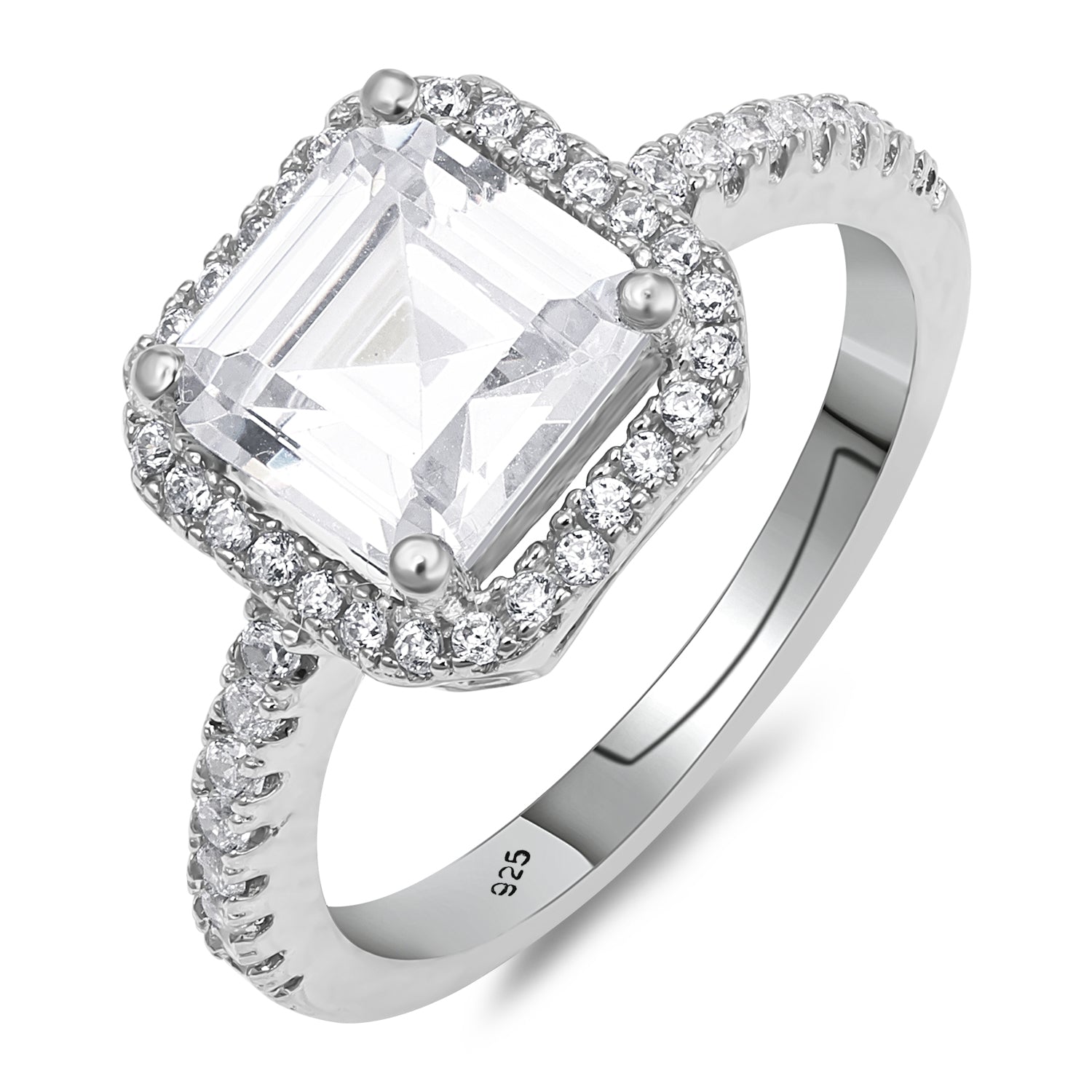 Pissara by Sukkhi Trendy 925 Sterling Silver Cubic Zirconia Finger Ring For Women And Girls|with Authenticity Certificate, 925 Stamp & 6 Months Warranty