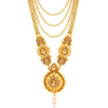 Sukkhi Traditional Gold Plated Long Haram Dual Necklace Set for women