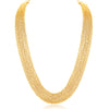 Sukkhi Amazing 7 String Gold Plated Necklace set For Women