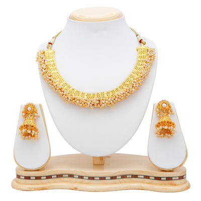 Sukkhi Astonish Gold Plated Choker Necklace set For Women-5