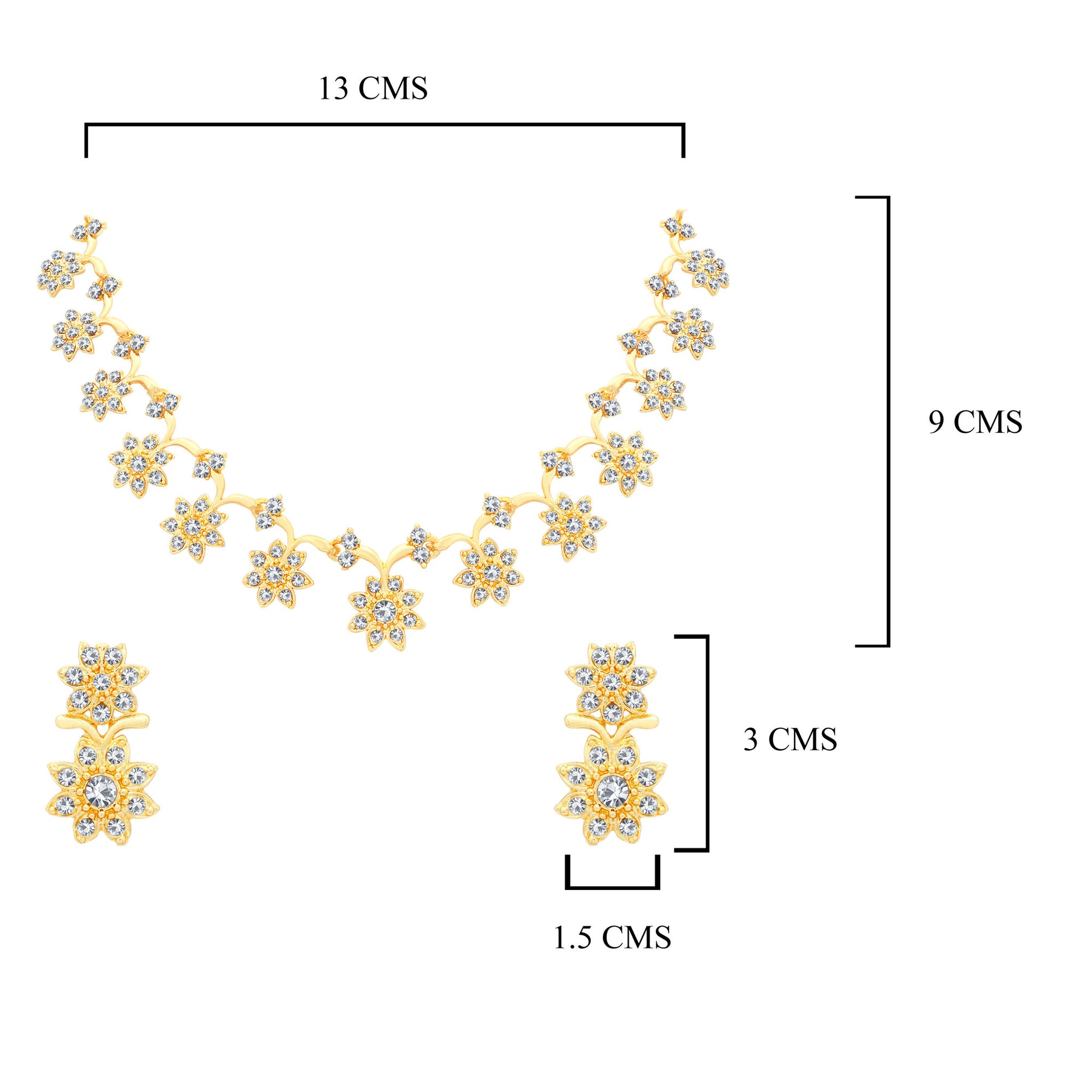 Sukkhi Stylish Gold Plated Collar Necklace set For Women-1