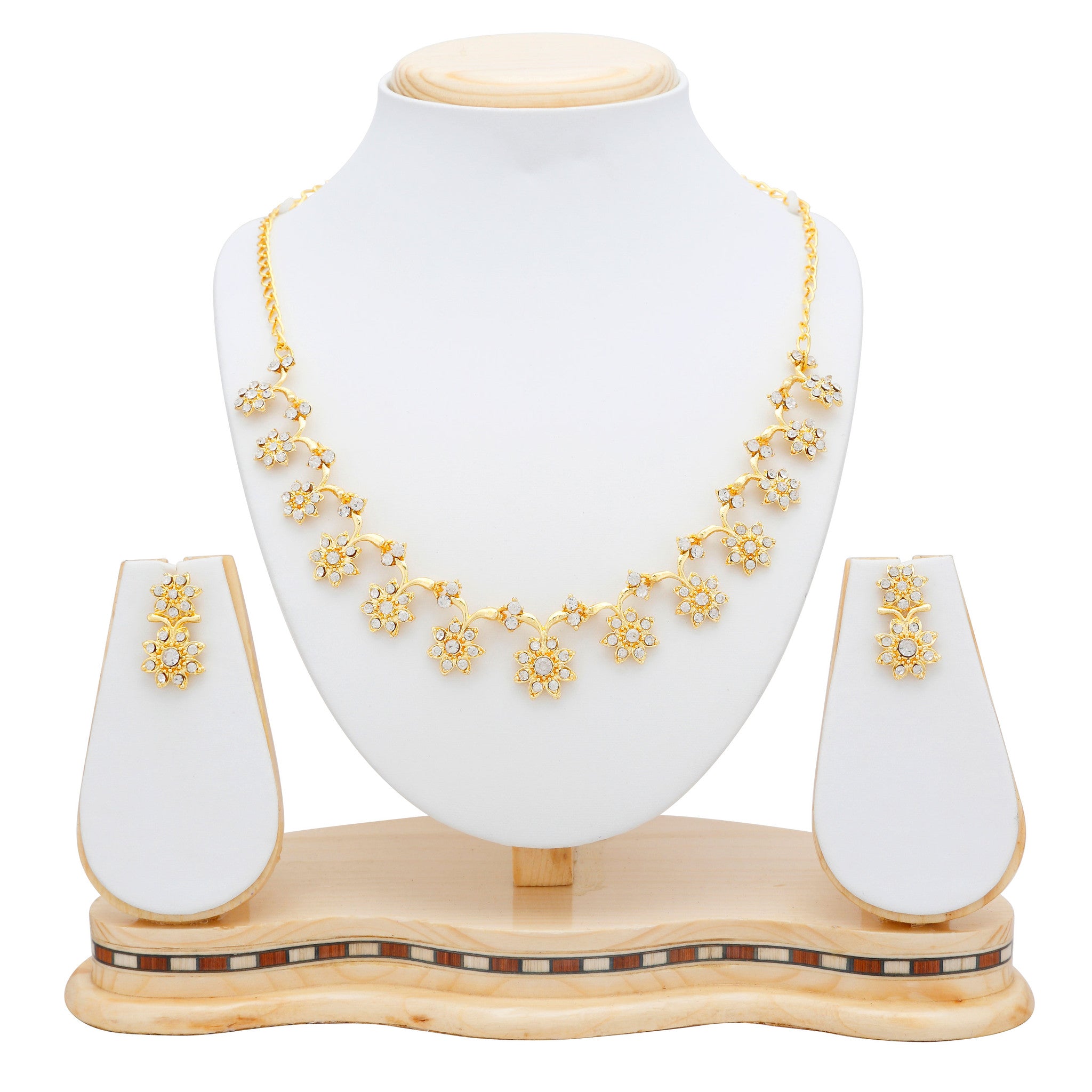 Sukkhi Stylish Gold Plated Collar Necklace set For Women-5