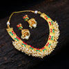 Sukkhi Amazing Red and Green Gold Plated Necklace Set for women - Title