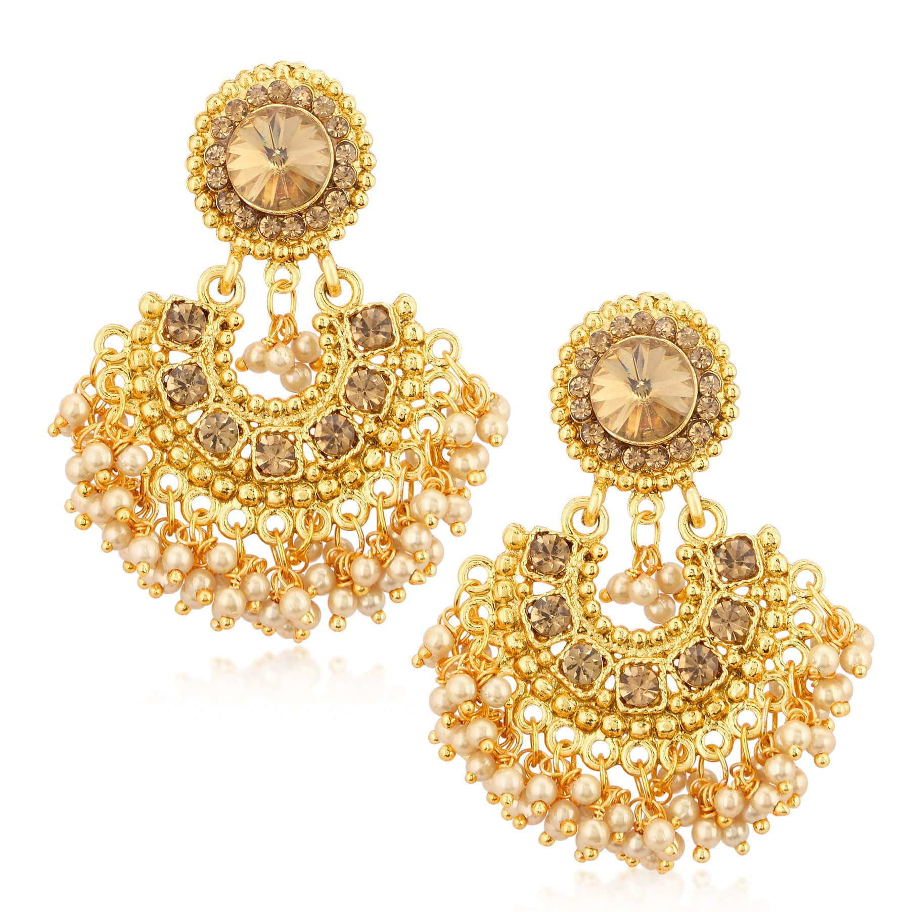 Sukkhi Traditional Gold Plated Choker Necklace Set for Women