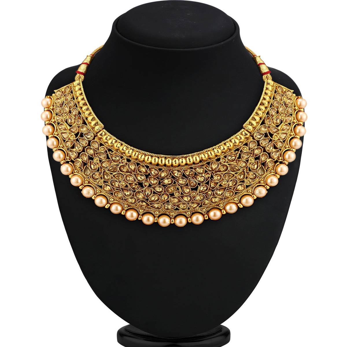 Sukkhi Modish Choker Gold Plated Necklace Set for Women