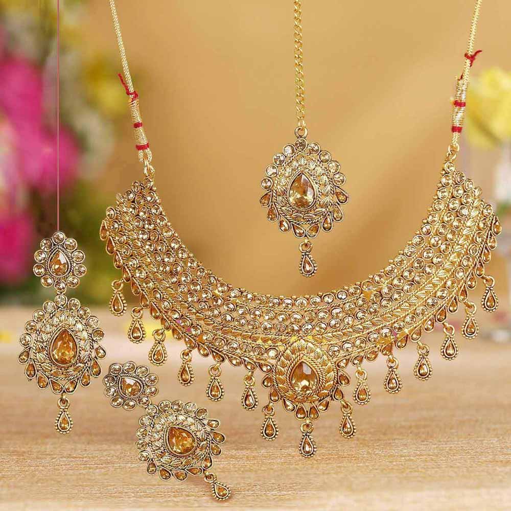 Buy Modish Choker Long Haram Necklace Set Online Sukkhi Sukkhi
